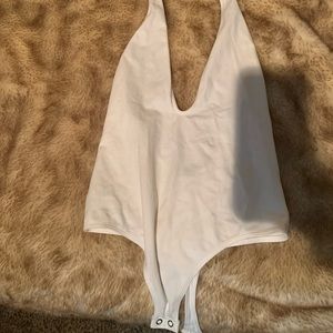 Express White Underclasp tank top